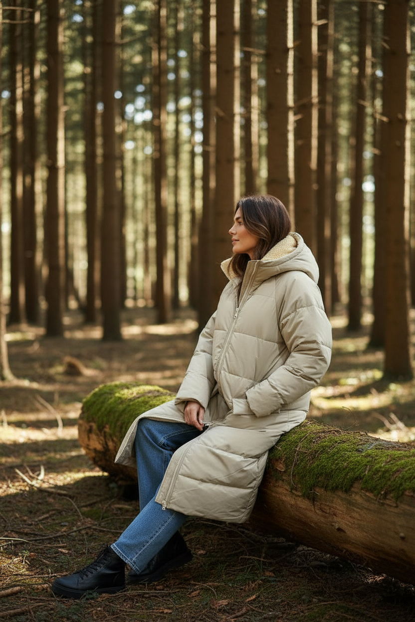 MAC Wendeparka, nature cream