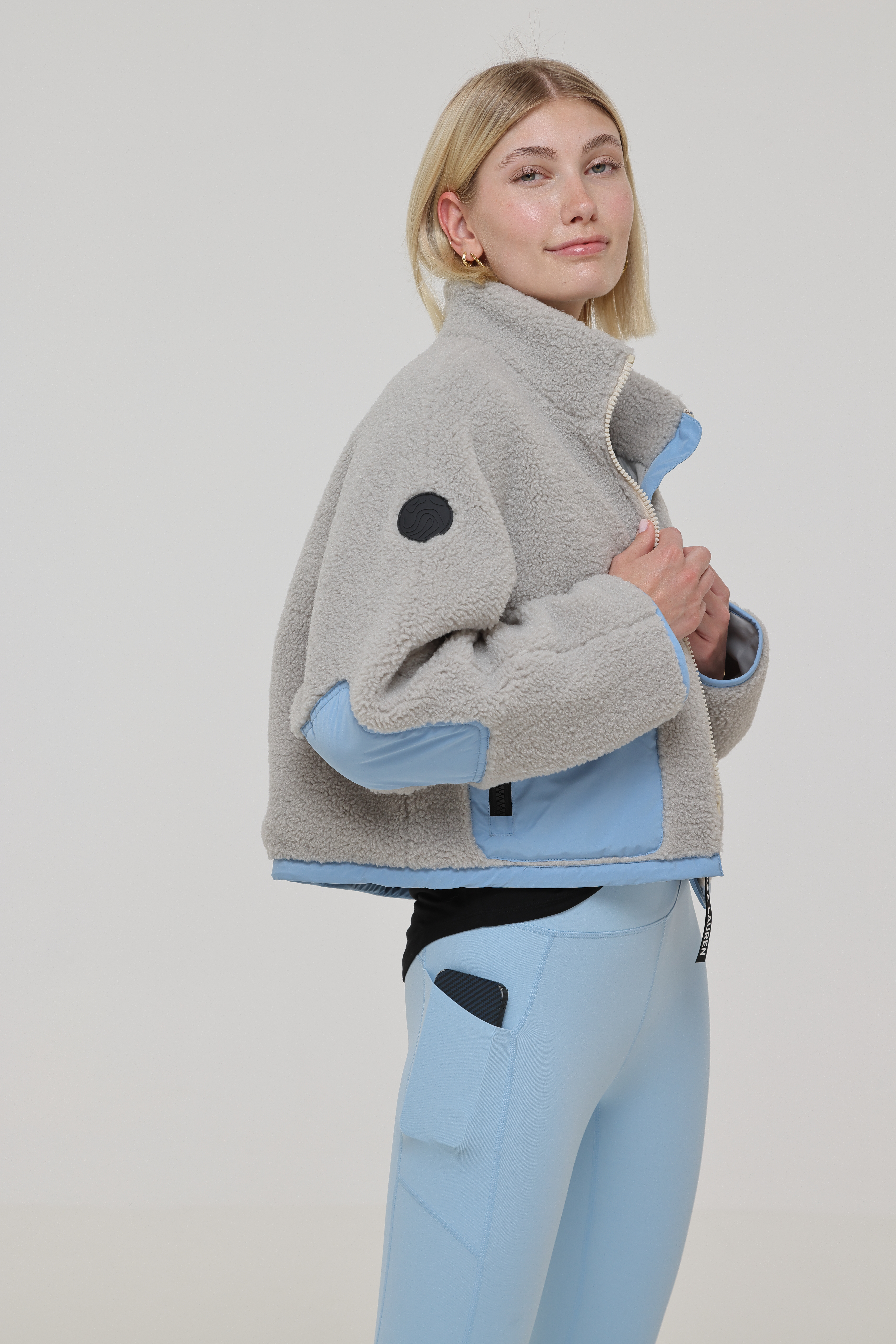 SIA Teddyjacke light grey