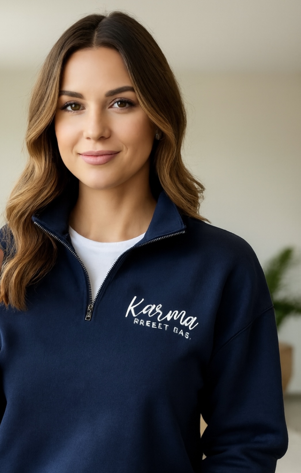 ANA Half-Zip Pullover "Karma regelt das"