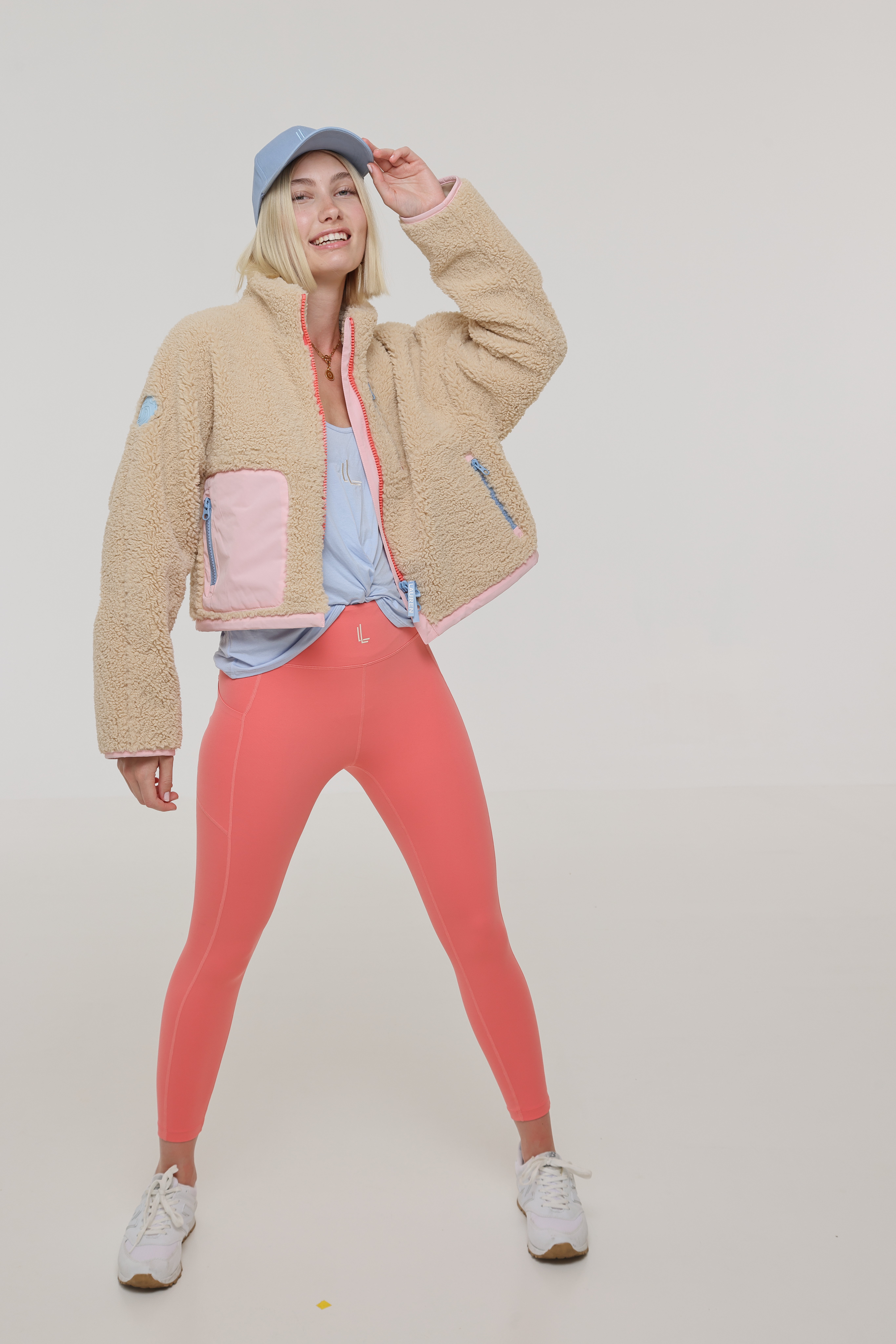 SIA Teddyjacke natur/ peach