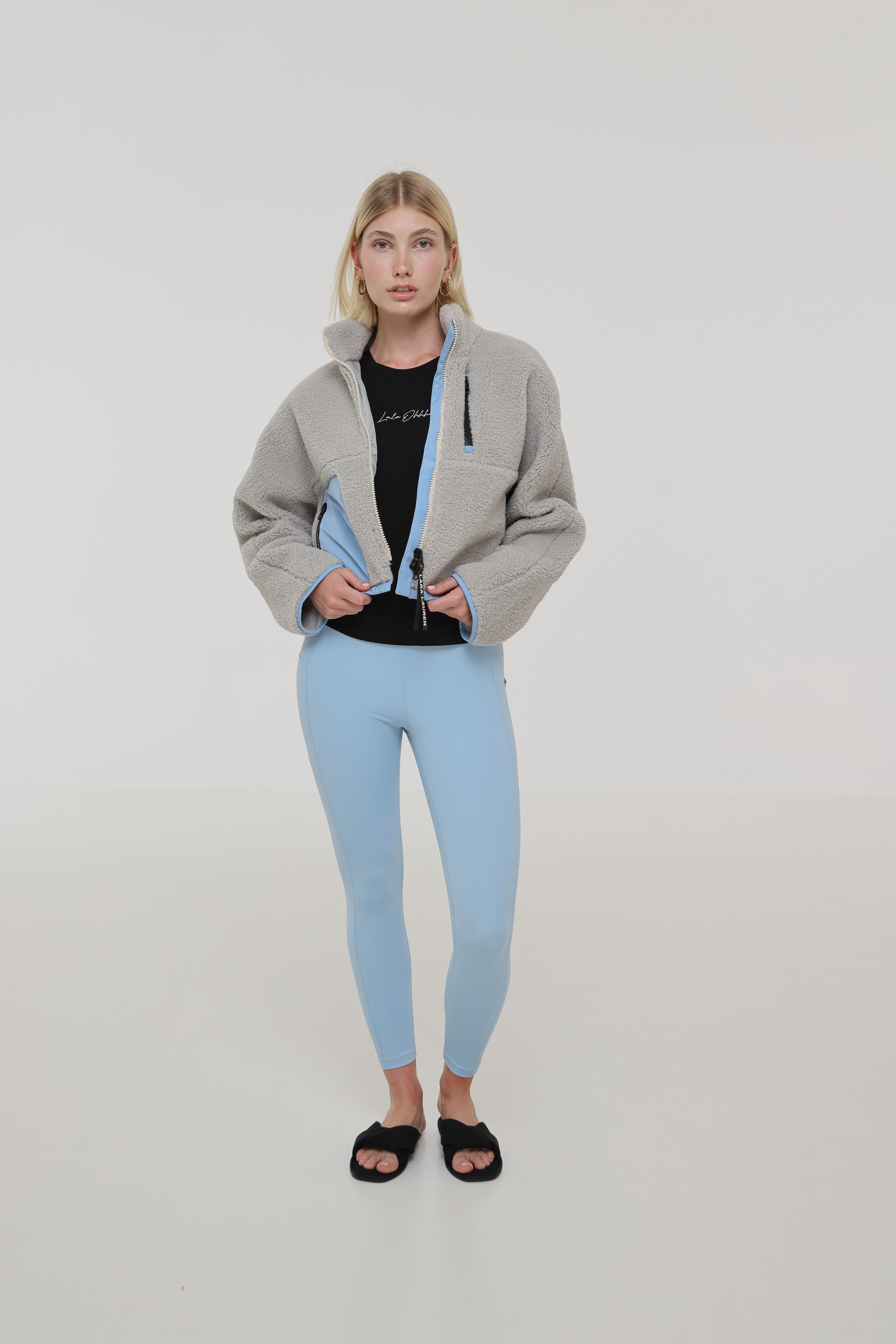 SIA Teddyjacke light grey